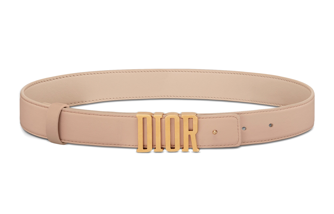 DIOR Cow Leather Belts Women's Width  3cm