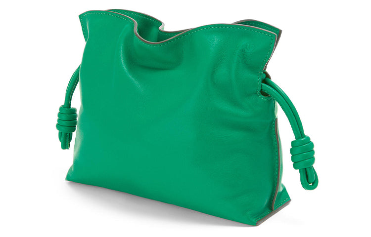 LOEWE Flamenco Clutch In Nappa Calfskin Mini Jungle Green