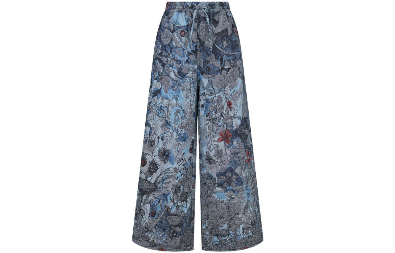 DIOR SS23 Chinese New Year Casual Pants Women's Blue