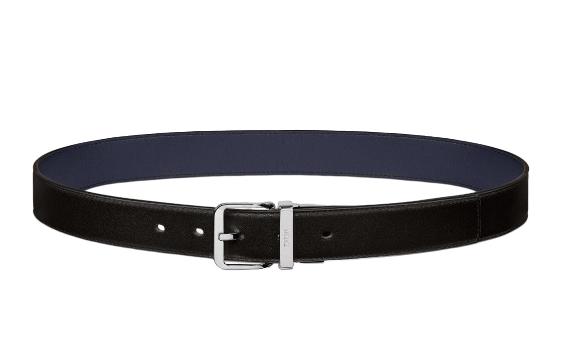 DIOR Logo Engraved Reversible Belt