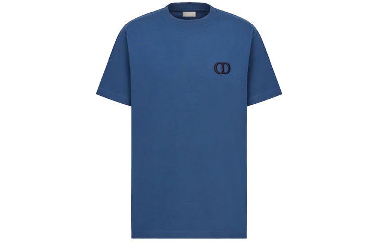 DIOR Quarterly New Products T-Shirts Men Blue