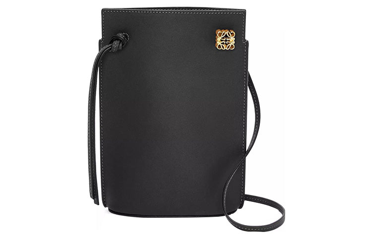 LOEWE Cow Leather Handbag, Shoulder Bag, Crossbody Bag Regular Women's Black