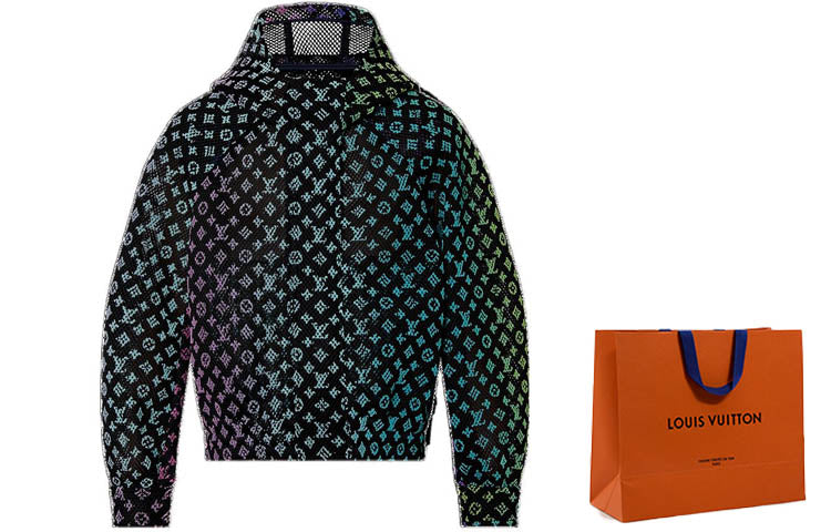 LOUIS VUITTON Gradient Monogram Mesh Blouson