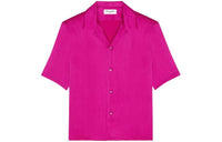 SAINT LAURENT Shark Collar Shirt 'Fuchsia'