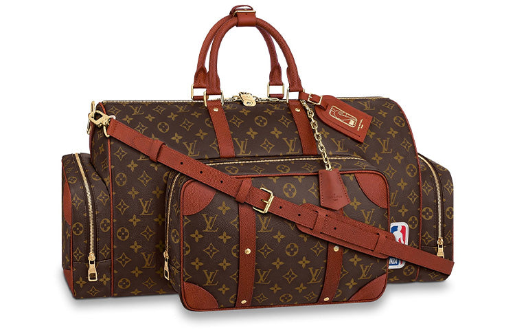 LOUIS VUITTON X Nba Legacy Keepall Trio Pocket Monogram Brown