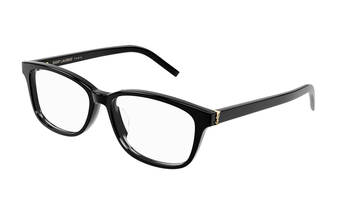 SAINT LAURENT Plate Frame Square Eyeglass Frames Women's Black