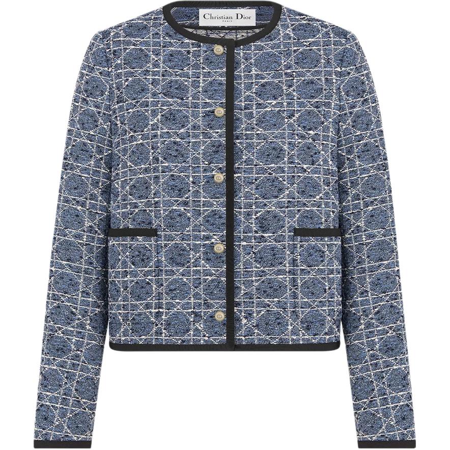 DIOR Cropped Coats Women's Blue