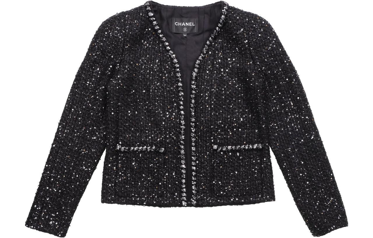 CHANEL Jacket Women's Spring Outerwear Black
