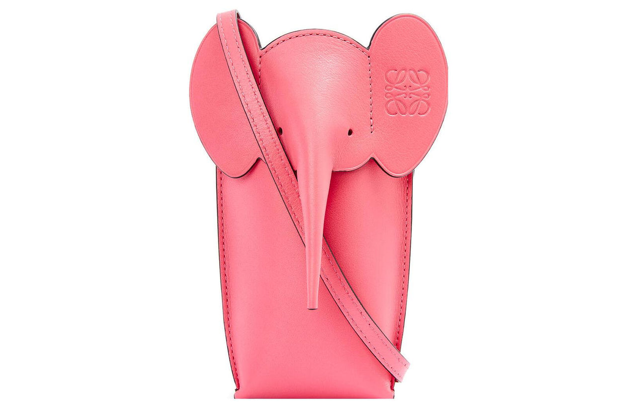 LOEWE Elephant Pocket In Classic Calfskin New Candy
