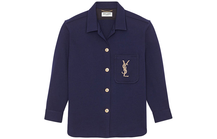 SAINT LAURENT Shirt Women's Navy Blue