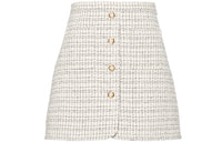 MIU MIU Casual Short Skirts Women's Ivory