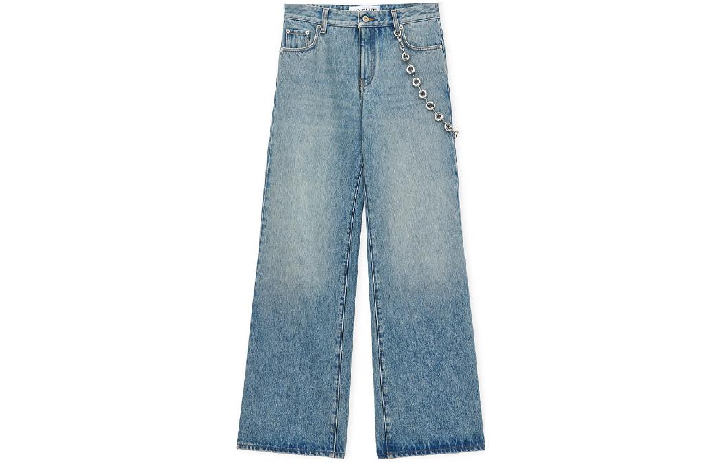 LOEWE Chain Jeans 'Washed Denim'