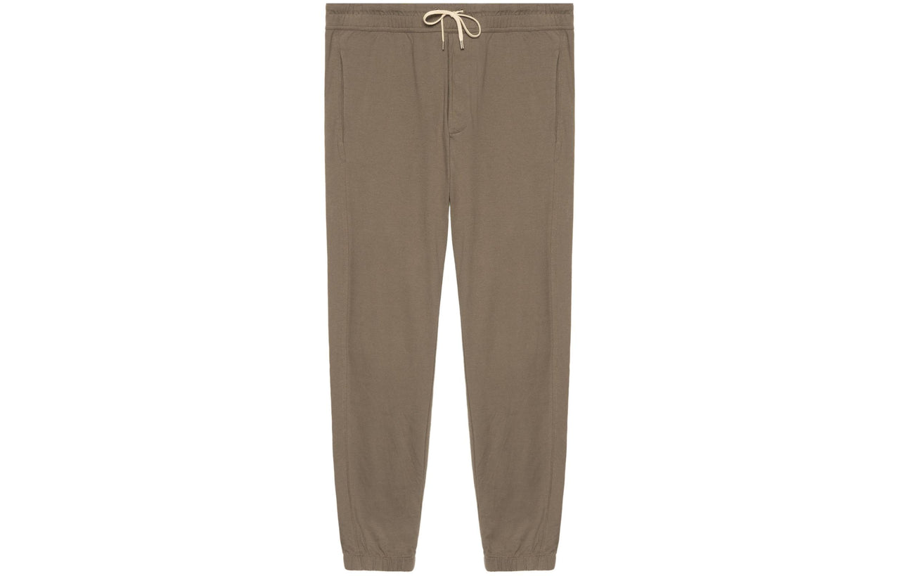 SAINT LAURENT Knitted Sweatpants Men Ecru