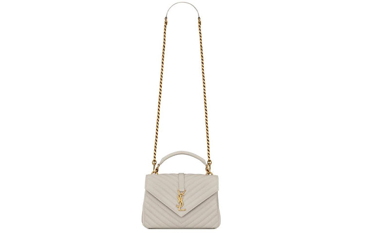SAINT LAURENT College Quilted Medium Shoulder Bag