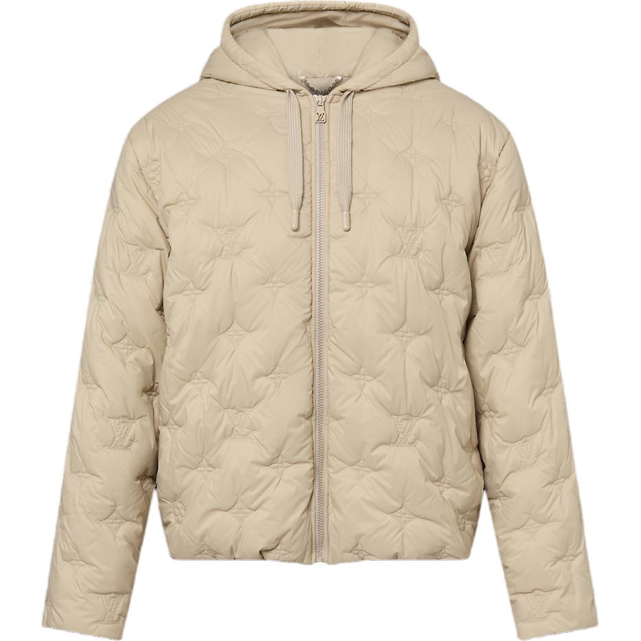 LOUIS VUITTON Monogram Quilted Nylon Hooded Blouson