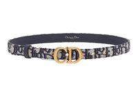 DIOR Cow Leather Leather Belts Unisex 2cm