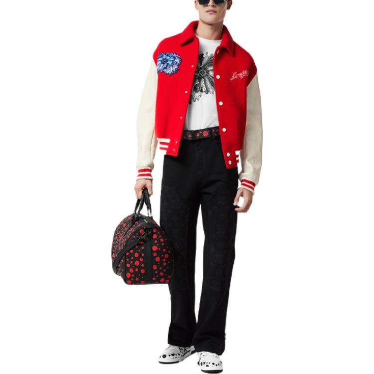 LOUIS VUITTON X Yayoi Kusama Psychedelic Flower Embroidered Varsity Blouson