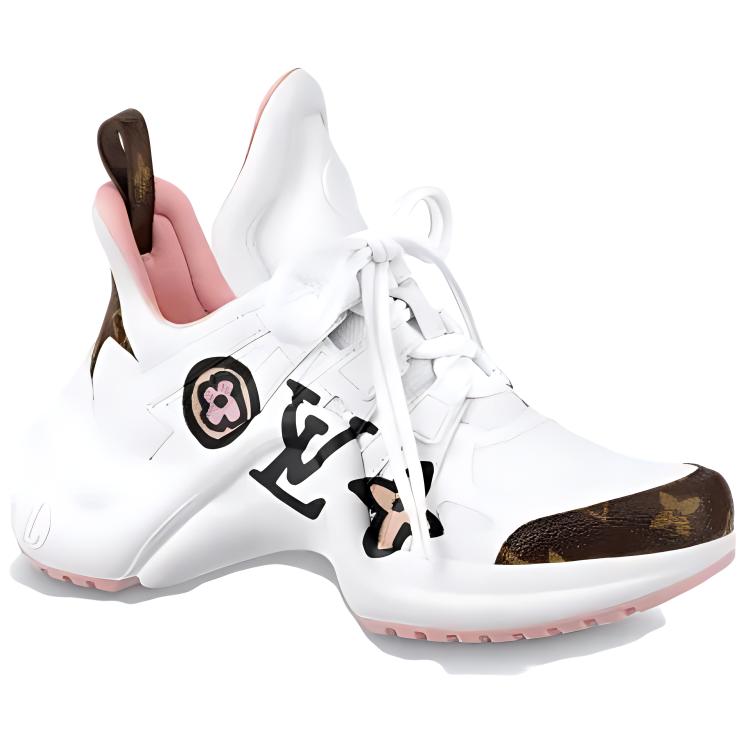 LOUIS VUITTON Archlight 1.0 Sneakers 'White With Large Logo' Women's
