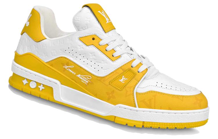 LOUIS VUITTON Lv Trainers 'White Yellow'