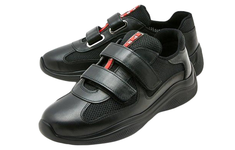 PRADA Sport Leather Sneakers 'Black' Women's