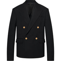 LOUIS VUITTON Double-Breasted Wool And Cotton Blend Tailored Jacket