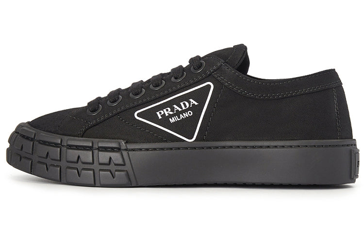 PRADA Cassetta Wheel Sneakers 'Black' Women's