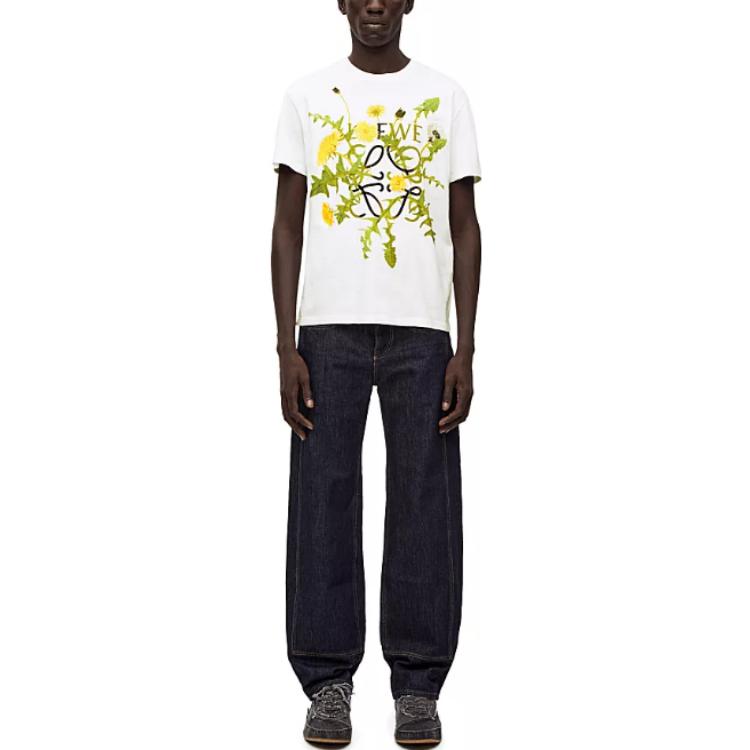 LOEWE Anagram Flowers T Shirt