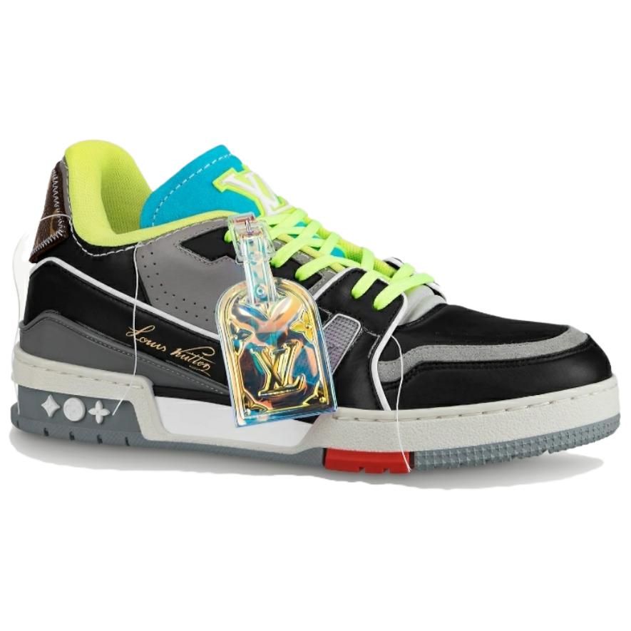 LOUIS VUITTON Lv Trainer Low Top Sports Shoes Blue/Black