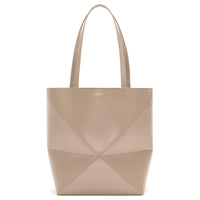 LOEWE Puzzle Fold Calfskin Tote Bag, Shopping Bag, Handbag, Shoulder Bag Medium Size Women's Sand