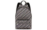 DIOR Jacquard Canvas Backpack Regular Kids' Black