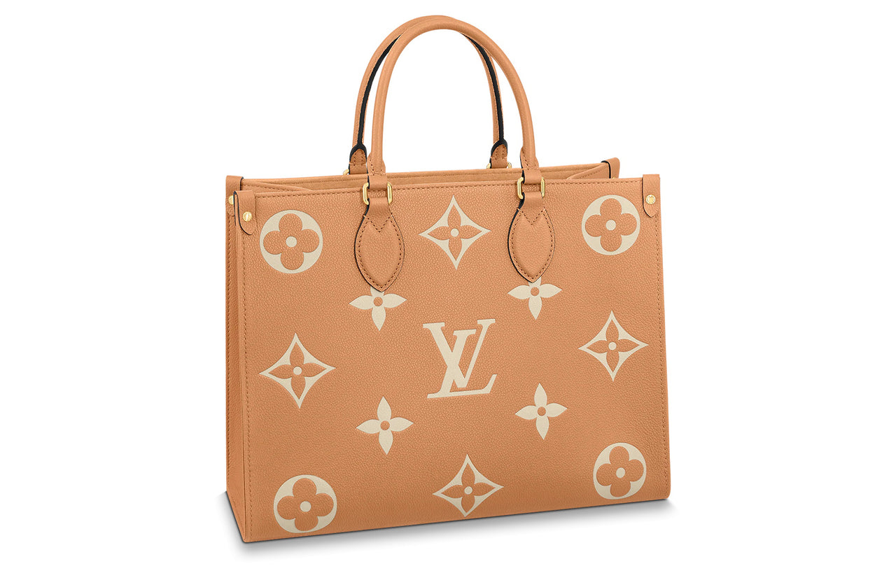 LOUIS VUITTON ONTHEGO Cow Leather Jungle Bag, Shoulder Bag, Crossbody Bag, Handbag Regular Women's Yellow