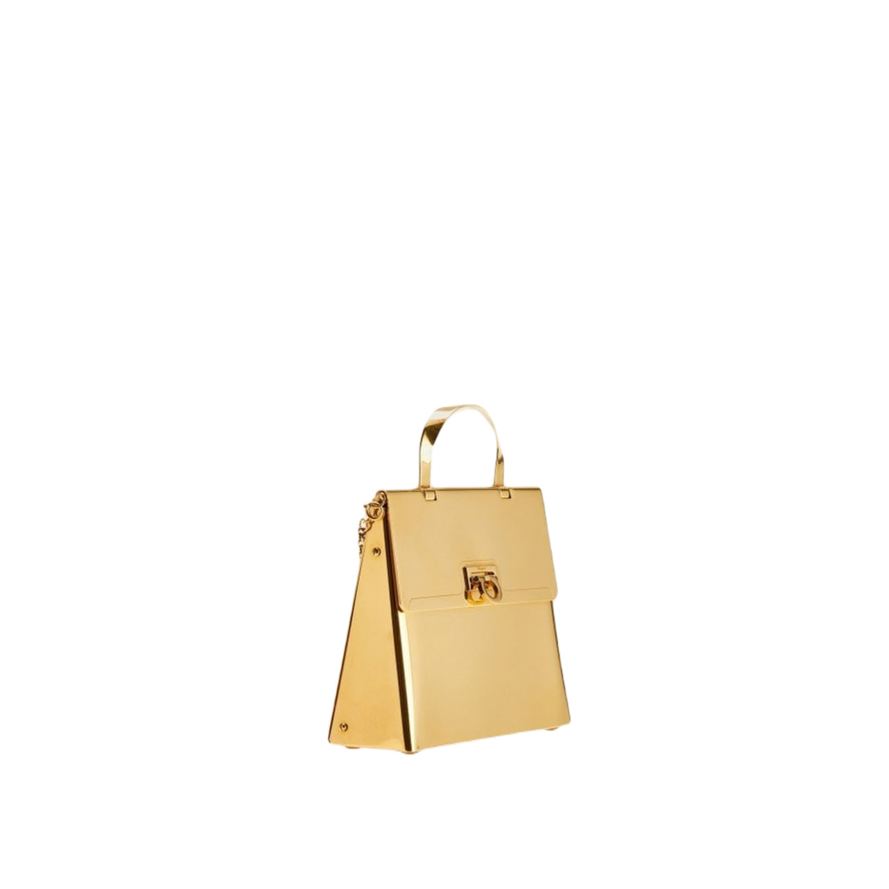 Ferragamo Trifolio Small Handbag Gold