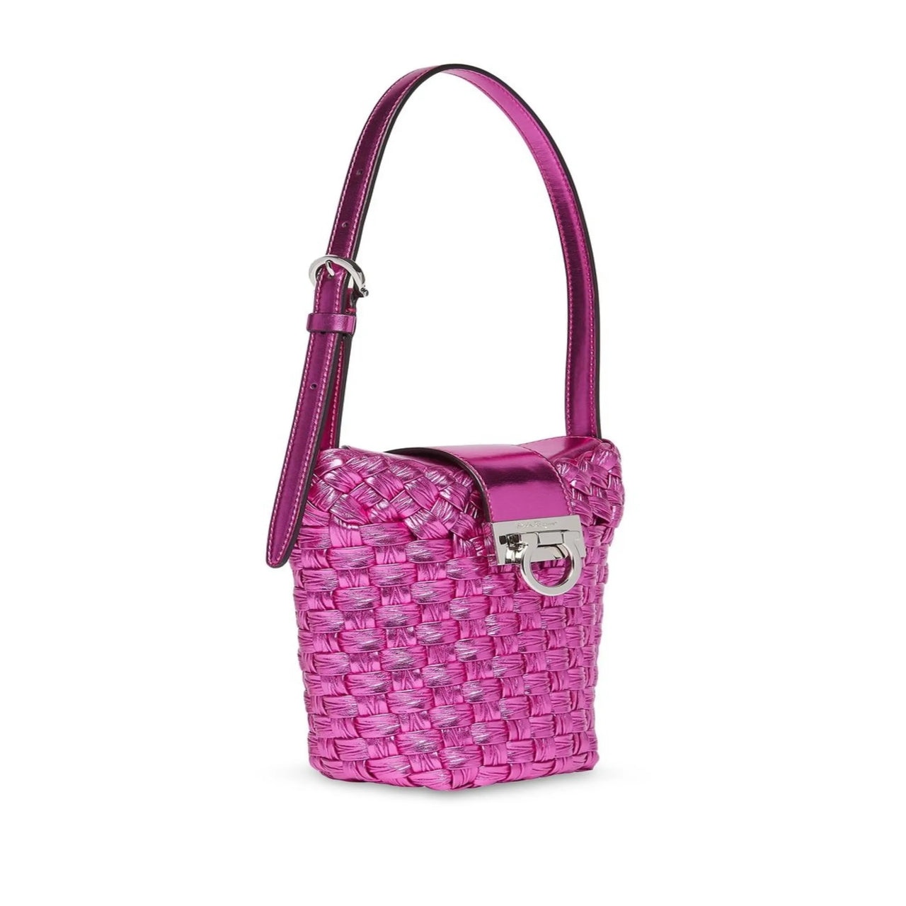 Ferragamo Trifolio Bucket Bag Fuchsia