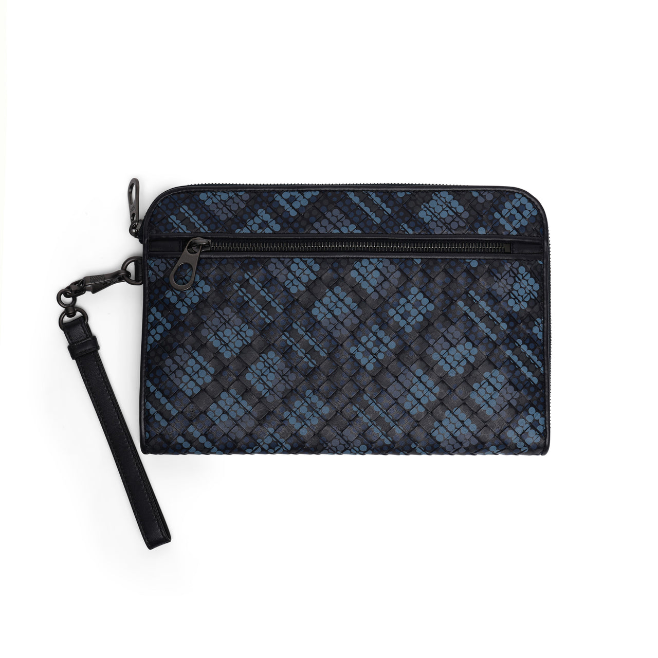 Bottega Veneta Intrecciato Polka Dot Document Case Wristlet