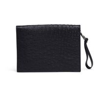Bottega Veneta Ostrich Leather Document Case Wristlet