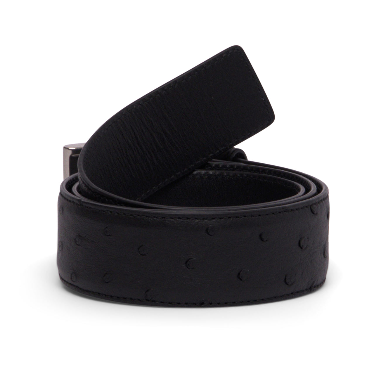 Bottega Veneta Leather Belt in Black