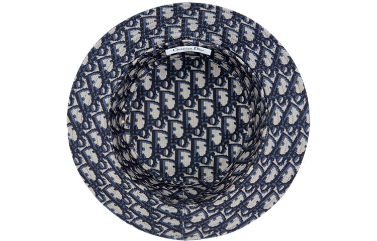 DIOR Reversible Teddy-D Small Brim Bucket Hat Oblique