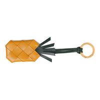 Bottega Veneta Intrecciato Pineapple Leather Key Chain
