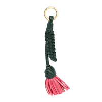 Bottega Veneta Leather Keychain Red