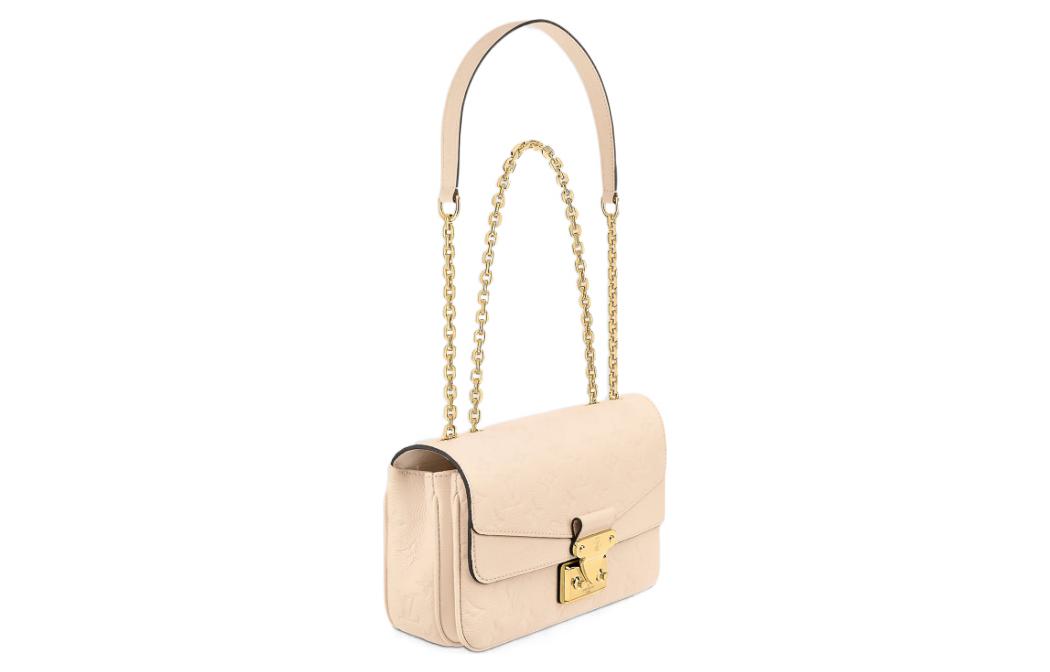 LOUIS VUITTON Marceau Embossed Grain Cow Leather Dionysus Bag Shoulder Bag, Crossbody Bag Regular Women's Milk White