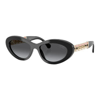 CHANEL Metal Acetate Leather Butterfly Sunglasses Women's Black
