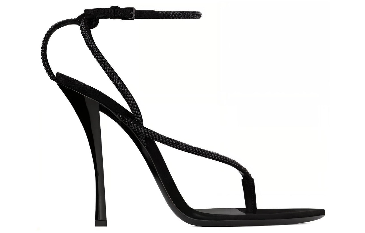 SAINT LAURENT One Strap Sandals 11cm Women's Black
