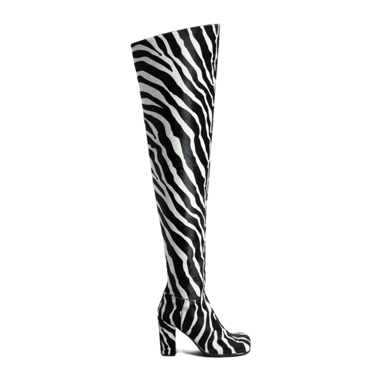 Bottega Veneta Storm High Boots in White/Black