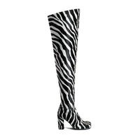 Bottega Veneta Storm High Boots in White/Black