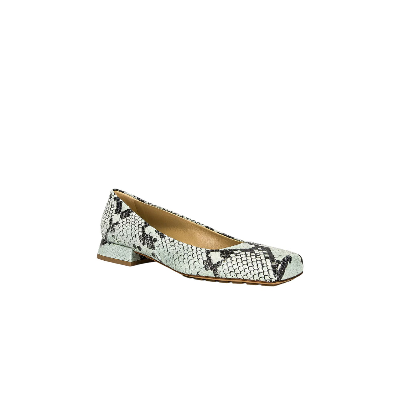 Bottega Veneta Tower Flat Ballerinas Green/Black