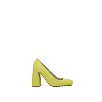 Bottega Veneta Suede Tower Pumps in Green