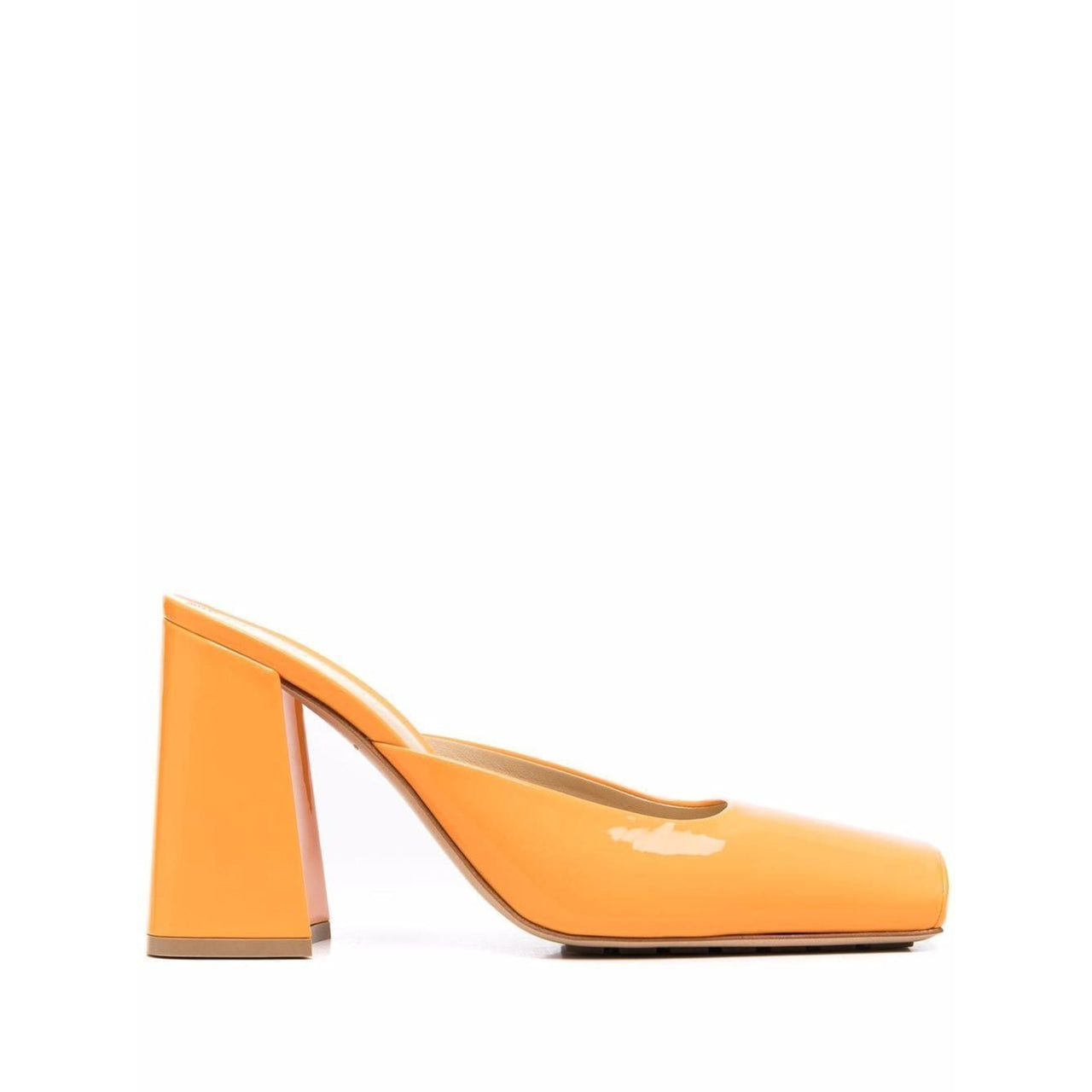 Bottega Veneta Tower Pumps in Orange