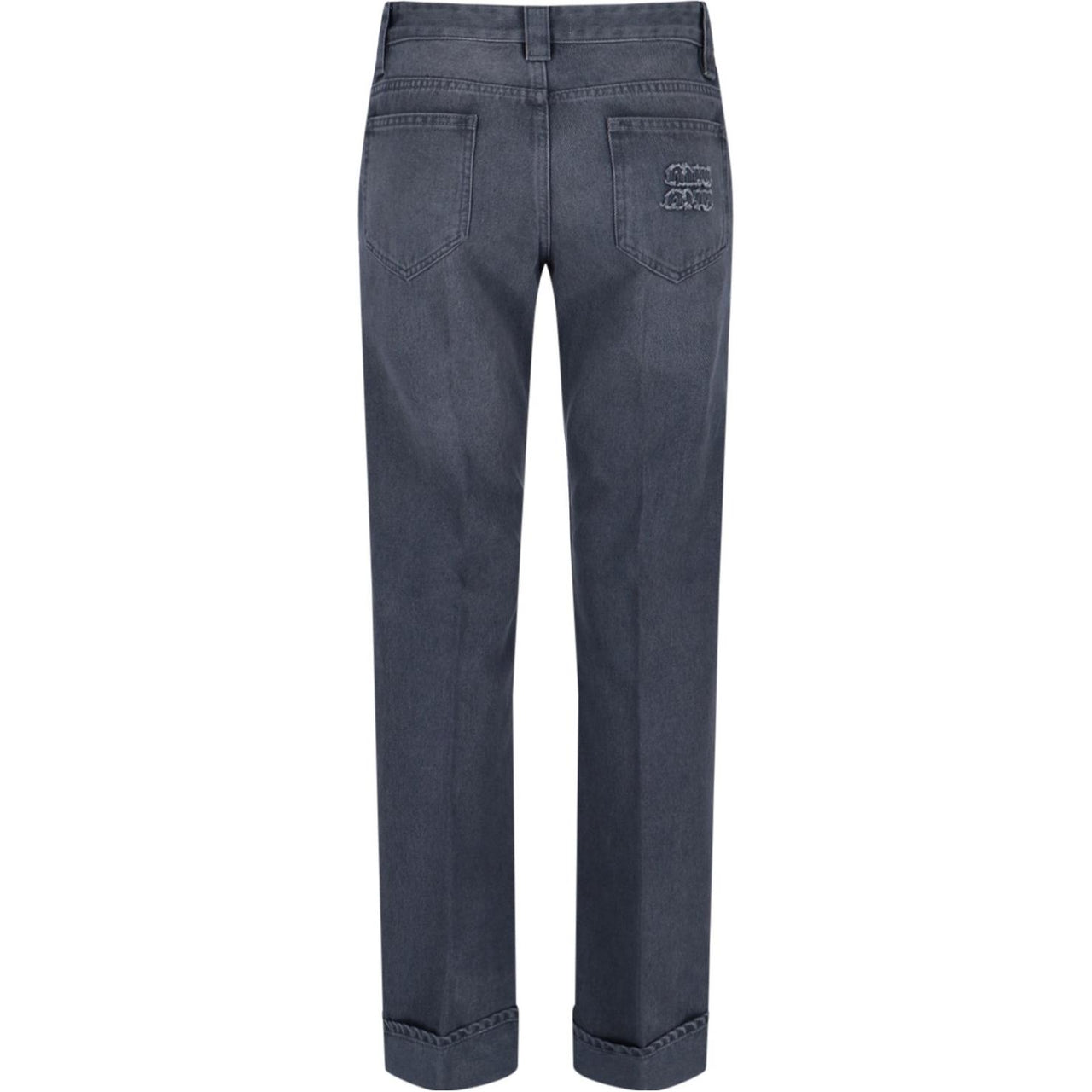 MIU MIU Logo Detailed Trousers