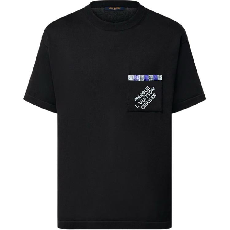 LOUIS VUITTON Embellished Short-Sleeved Cotton Crewneck