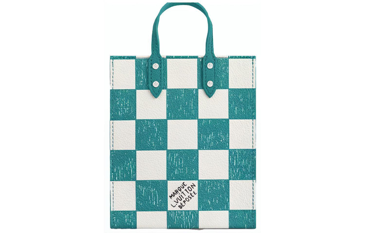 LOUIS VUITTON Sac Plat Xs Graphite Teal Blue
